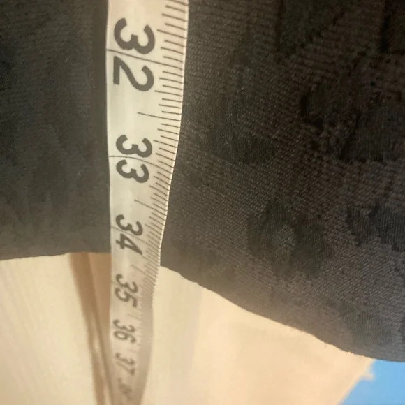 Apt. 9 Black jacquard damask Swing Coat Baby Doll Medium - Picture 10 of 14